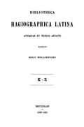 Bibliotheca Hagiographica Latina antiquae et mediae aetatis