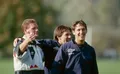 Пол Гаскойн, Питер Бирдсли и Гари Линекер во время тренировки. 1990