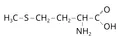 Структурная формула метионина