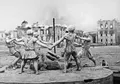 Фонтан «Бармалей» на привокзальной площади Сталинграда после налёта немецкой авиации. 23 августа 1942