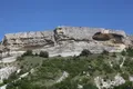 Выходы меловых и палеогеновых отложений в скальном уступе горной гряды Бакла (Республика Крым)