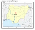 Абуджа на карте Нигерии