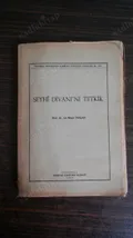 S︣eyhî divanı'nı tetkik