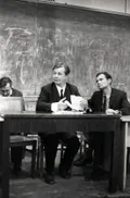 Алексей Богомолов на собрании коллектива ОКБ МЭИ. 1974