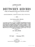 Annalen des Norddeutschen Bundes und des Deutschen Zollvereins für Gesetzgebung, Verwaltung und Statistik