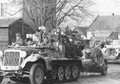 Колонна немецкой техники входит в Бреслау. Февраль 1945