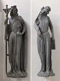 Скульптурная группа «Экклесия и Синагога» с южного портала Страсбургского собора. Ок. 1220-х гг.