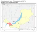 Национальный парк «Тункинский» (ООПТ) на карте Республики Бурятия