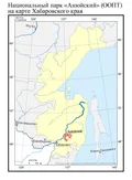 Национальный парк «Анюйский» на карте Хабаровского края