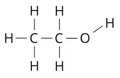 Структурная формула этилового спирта