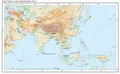 Горы Тавр на карте зарубежной Азии
