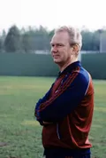 Главный тренер сборной СССР по футболу Валерий Лобановский. 1986