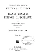 Ioannis Zonarae Epitome Historiarum