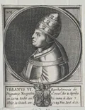 Портрет папы Римского Урбана VI. Гравюра Нового времени