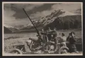 Расчёт зенитного орудия сержанта И. Шанина ведёт огонь по фашистским стервятникам. Юго-восточнее Нальчика. Октябрь 1942