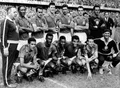 Победитель Шестого чемпионата мира по футболу – сборная Бразилии и её тренерский штаб. Стадион «Росунда», Стокгольм. 1958