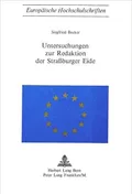 Untersuchungen zur Redaktion der Strassburger Eide.