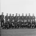 Сборная Венгрии по футболу во время тренировки. 1953