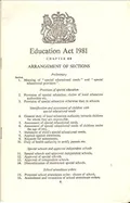 Education Act 1981
