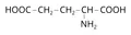 Структурная формула глутаминовой кислоты