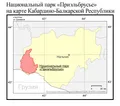 Национальный парк «Приэльбрусье» (ООПТ) на карте Кабардино-Балкарской Республики