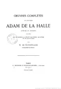 Oeuvres complétes du trouvère