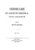 Chronicarum quae dicuntur Fredegarii Scholastici libri IV cum continuationibus. IV. Chronica sexta. 37