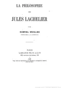 La philosophie de Jules Lachelier