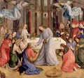 Йос ван Гент. Установление таинства Евхаристии (Причастие апостолов). 1473–1474