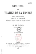 Traité conclu à Paris entre la France et la Prusse