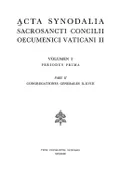 Acta synodalia sacrosancti Concilii oecumenici Vaticani II