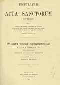 Synaxarium ecclesiae Constantinopolitanae e codice Sirmondiano nunc Berolinensi : mensis October 30