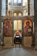 Алтарная преграда кафоликона монастыря Осиос-Лукас в Фокиде. 1030-е – 1040-е гг.