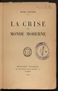 La crise du monde moderne