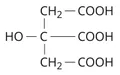 Структурная формула лимонной кислоты