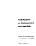 Grundsatzprogramm der Sozialdemokratischen Partei Deutschlands