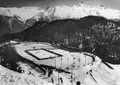 Хоккейный матч во время Олимпийских зимних игр. Санкт-Мориц (Швейцария). 1928
