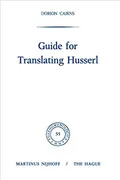 Guide for translating Husserl