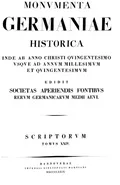 [Annales aevi Suevici (Supplementa tomorum XVI et XVII). Gesta saec. XII. XIII. (Supplementa tomorum XX–XXIII)]