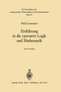 Einführung in die operative Logik und Mathematik