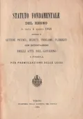 Statuto fundamentale del regno4 marzo 1848 