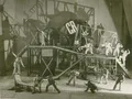 Сцена из спектакля «Великодушный рогоносец». Акт III. Сцена с Волопасом. Государственный театр имени Всеволода Мейерхольда. 1928