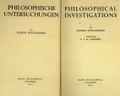 Ludwig Wittgenstein. Philosophische Untersuchungen. Oxford, 1953 (Людвиг Витгенштейн. Философские исследования). Титульный лист