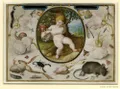 Аллегория жизни и смерти. Художники: Йорис Хофнагель, Якоб Хофнагель. 1598
