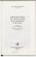 Monarchies et royautés