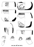Каменные сосуды с выгравированными рисунками из Халлан-Чеми