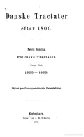 Danske Tractater efter 1800