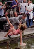 Сара Джессика Паркер и Крис Нот на съемках сериала «Секс в большом городе». Нью-Йорк, 2000