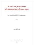 Dictionnaire topographique du Département de Saône-et-Loire