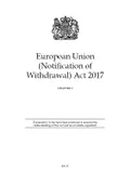 European Union (Notification of Withdrawal) Act 2017